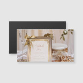 Beachy Boho Hochzeitseinladung Magnetkarte (Vorne/Hinten)