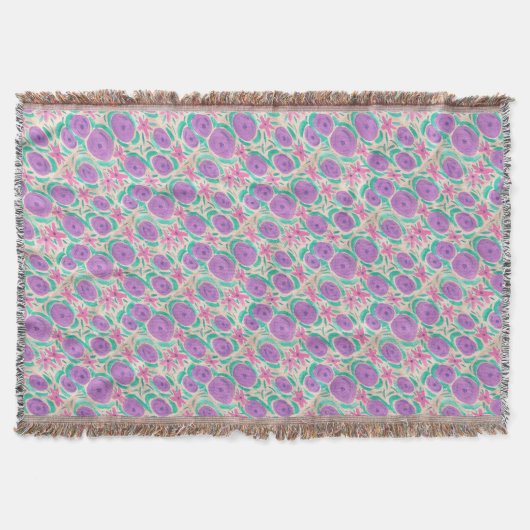 Beachy Boho Print Decke (Vorderseite)