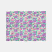 Beachy Boho Print Fleecedecke (Vorderseite (Horizontal))