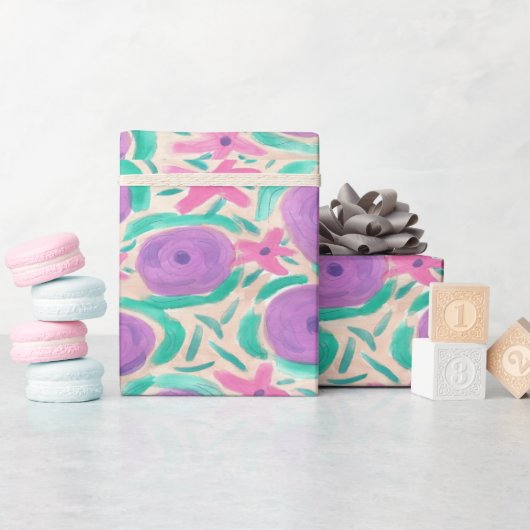 Beachy Boho Print Geschenkpapier (Babyparty)