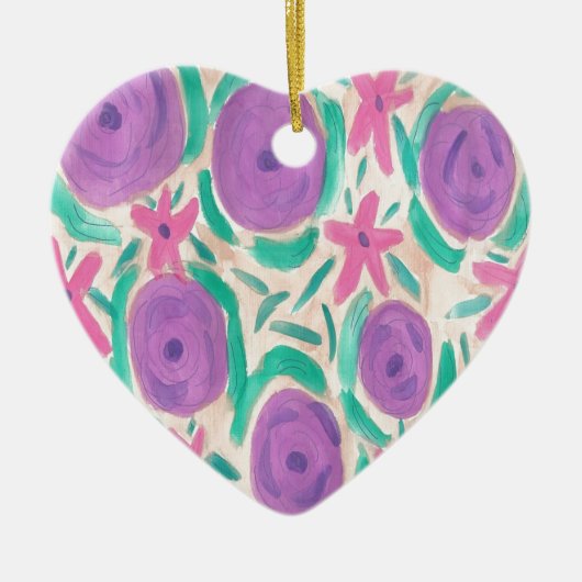 Beachy Boho Print Keramikornament (Vorne)
