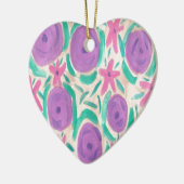 Beachy Boho Print Keramikornament (Links)