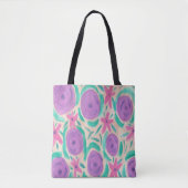 Beachy Boho Print Tote Bag Tasche (Vorderseite)