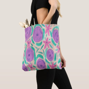 Beachy Boho Print Tote Bag Tasche