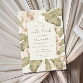 Beachy Boho Wedding Einladung