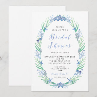 Beachy Bridal Dusche Einladung