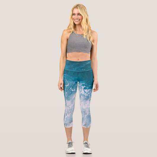 Beachy Bridesmaid Capri Leggings - Rückdruck (Vorderseite)