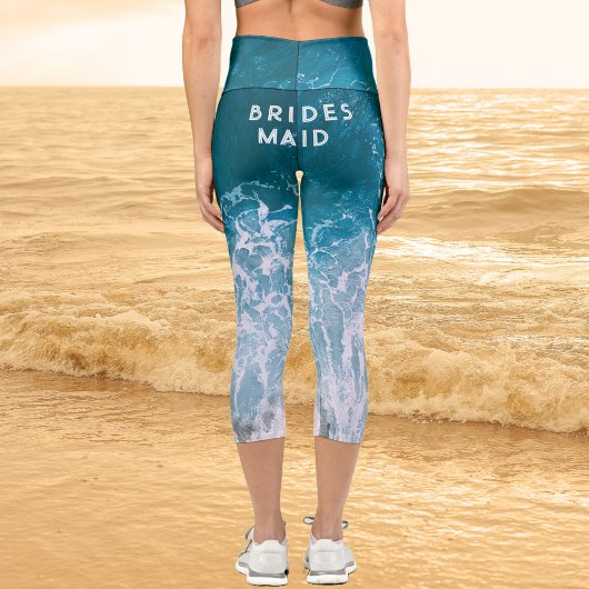 Beachy Bridesmaid Capri Leggings - Rückdruck