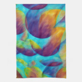 Beachy Bubbles Artsy Abstract Kitchen Towel Geschirrtuch (Vertikal)