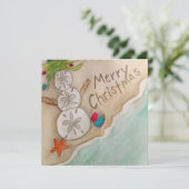 Beachy Christmas Card Feiertagskarte (Stehend Vorderseite)