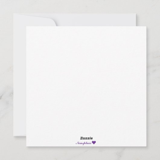 Beachy Christmas Card Feiertagskarte (Rückseite)