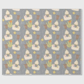 Beachy Christmas Sand Pail Geschenkpapier (Flach)