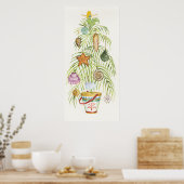 Beachy Christmas Tree Poster (Küche)