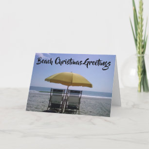 ***BEACHY CHRISTMAS WISHES** AND A HAPPY NEW YEAR FEIERTAGSKARTE