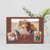 Beachy Collage Foto Feiertagskarte (Stehend Vorderseite)