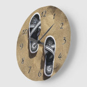 Beachy drehen Sie Reinfälle um Große Wanduhr (Winkel)