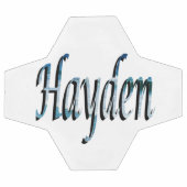 Beachy Hayden Name, Soccerball Fußball (Flach)