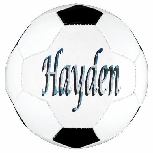Beachy Hayden Name, Soccerball Fußball (Vorderseite)