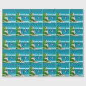 Beachy Head Leuchtturm und Cliff Top Geschenkpapier (Flach)
