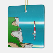 Beachy Head Leuchtturm und Cliff Top Keramikornament (Links)