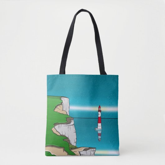 Beachy Head Leuchtturm und Cliff Top Tasche (Vorderseite)