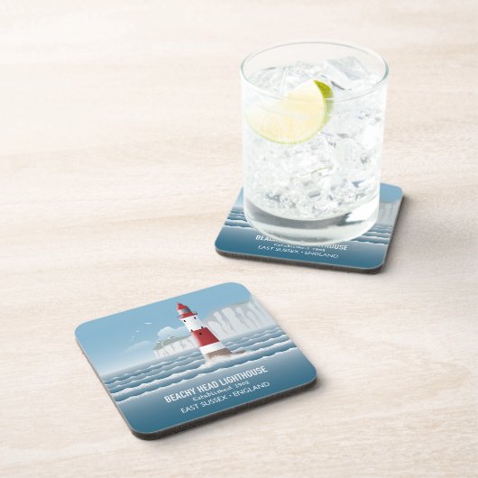 Beachy Head Lighthouse Getränkeuntersetzer (Rechte Seite)