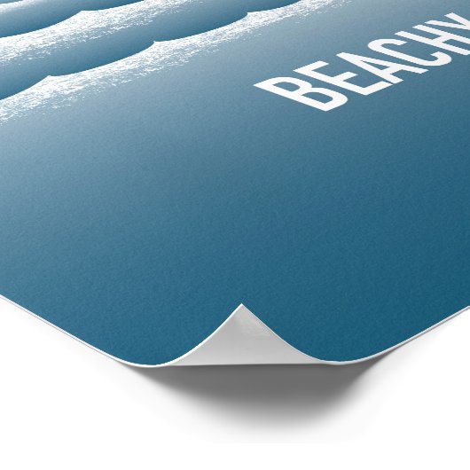 Beachy Head Lighthouse Poster (Ecke)