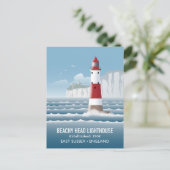 Beachy Head Lighthouse Postkarte (Stehend Vorderseite)