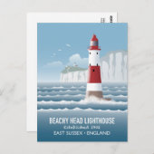 Beachy Head Lighthouse Postkarte (Vorne/Hinten)
