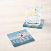 Beachy Head Lighthouse Rechteckiger Pappuntersetzer (Vor Ort)