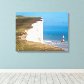 Beachy Head und Leuchtturm mit Leinwand (Insitu (Holzboden))