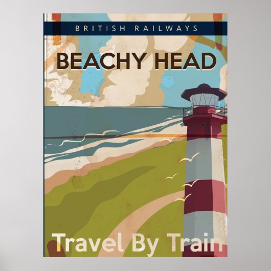 Beachy Head Vintage Travel Poster (Vorne)