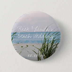 Beachy Hochzeit Button