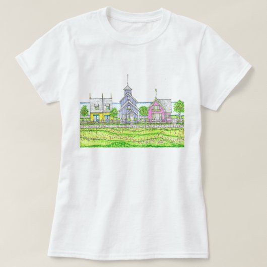 Beachy Hütten Tshirt (Design vorne)