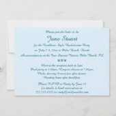 Beachy Illustration Einladung (Rückseite)