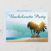 Beachy Illustration Einladung (Vorne/Hinten)