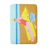 Beachy Keen - Gelb Badematte (Vorderseite Vertikal)