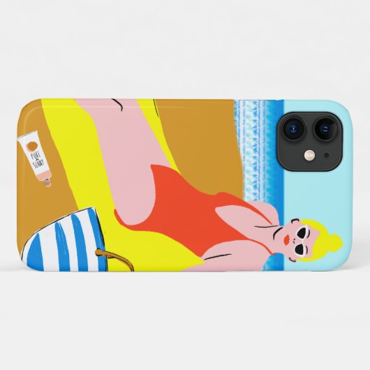Beachy Keen - Gelb Case-Mate iPhone Hülle (Rückseite (Horizontal))