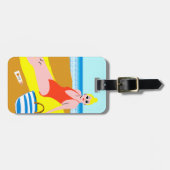 Beachy Keen - gelb Gepäckanhänger (Vorderseite horizontal)