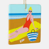 Beachy Keen - Gelb Keramikornament (Rechts)