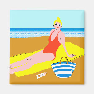 Beachy Keen - Gelb Magnet