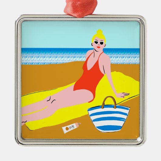 Beachy Keen - Gelb Ornament Aus Metall (Vorne)