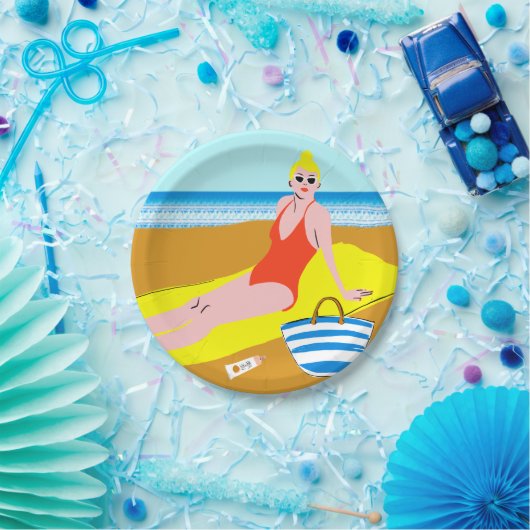 Beachy Keen - gelb Pappteller (Party)