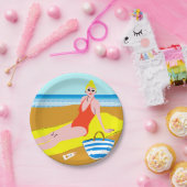Beachy Keen - gelb Pappteller (Party)