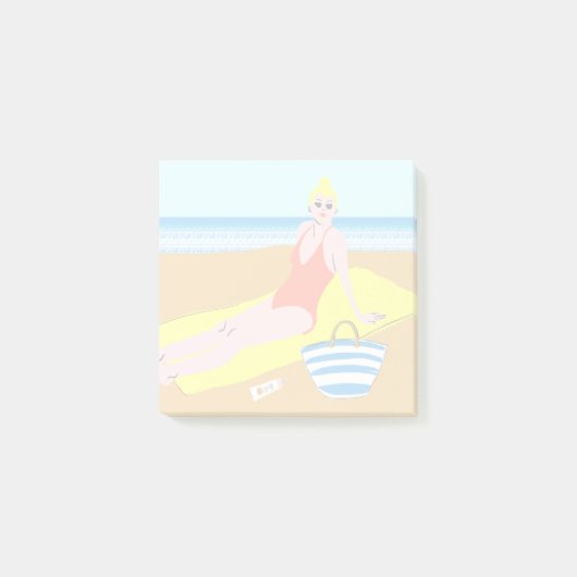 Beachy Keen - Gelb Post-it Klebezettel (Vorderseite)