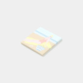 Beachy Keen - Gelb Post-it Klebezettel (angewinkelt)