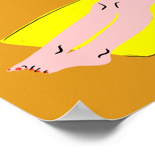 Beachy Keen - Gelb Poster (Ecke)