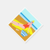 Beachy Keen - Gelb Serviette (Ecke)