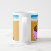 Beachy Keen - Pink Jumbo-Tasse (Rückseite)