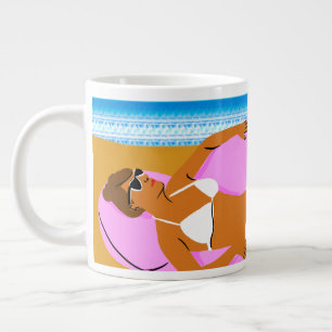 Beachy Keen - Pink Jumbo-Tasse